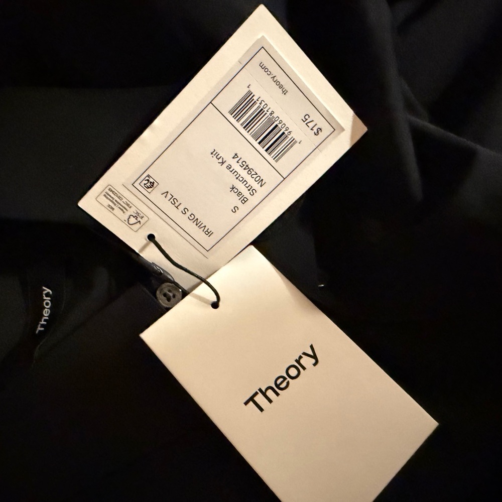 Theory Irving Short-Sleeve Shirt in Structure Knit Preppy Minimalist Streetwear - Picture 3 of 12